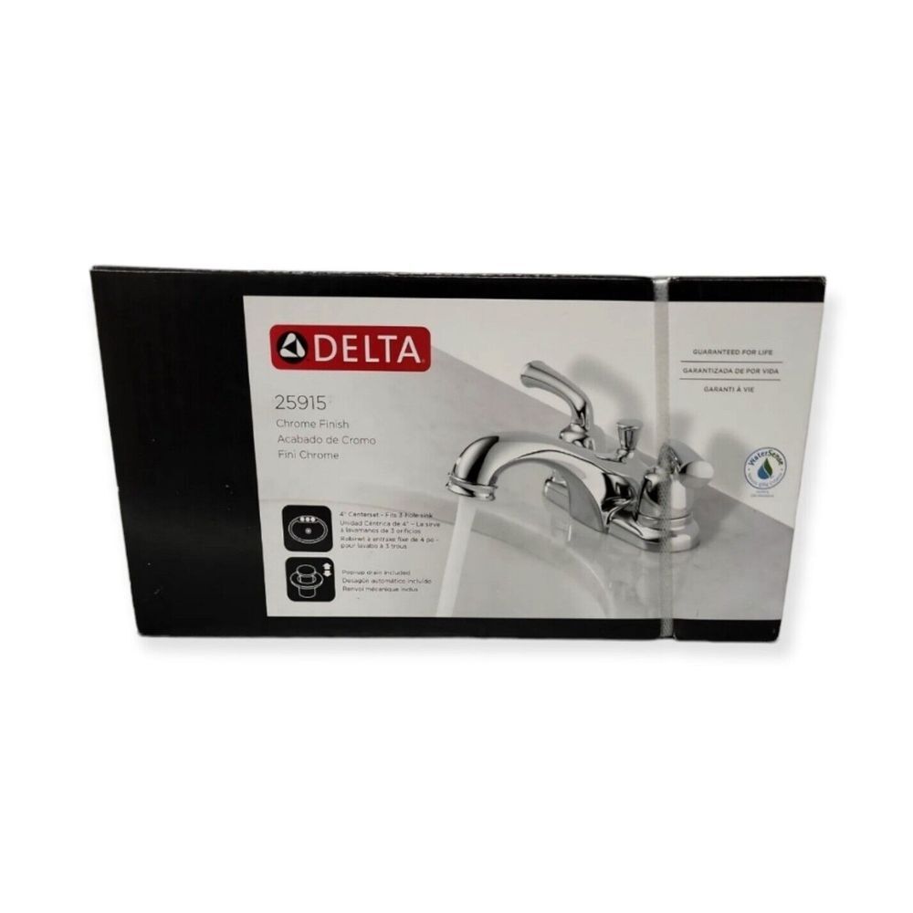 Delta Bathroom Sink Faucet‎ 25915 Handle Stainless Finish